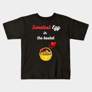 Special person funny Easter Couple saying for Sweet people sweet tooth easter Kids T-Shirt